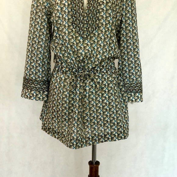 Tory Burch Adelaide Elephant Pattern Tunic - Picture 4 of 8